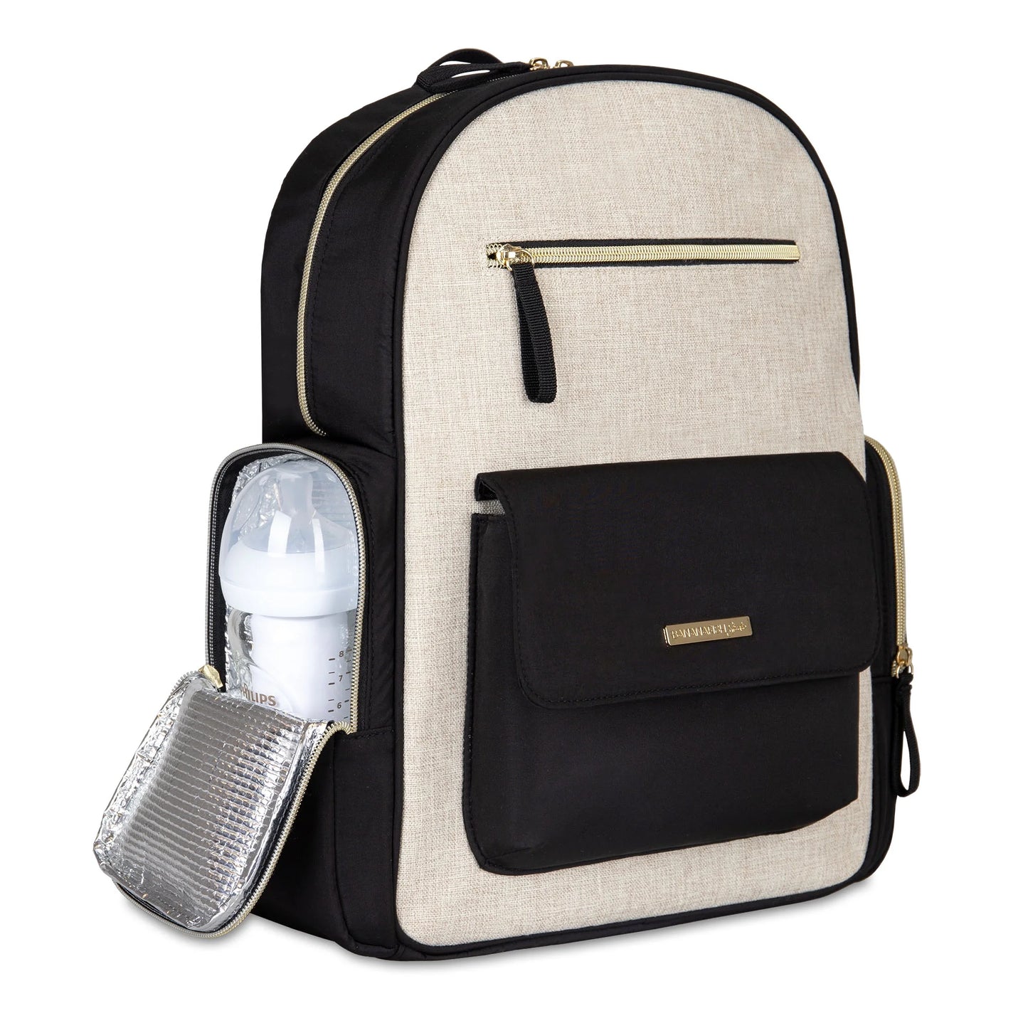 Linen Back Pack Diaper Bag, Infant/Toddler
