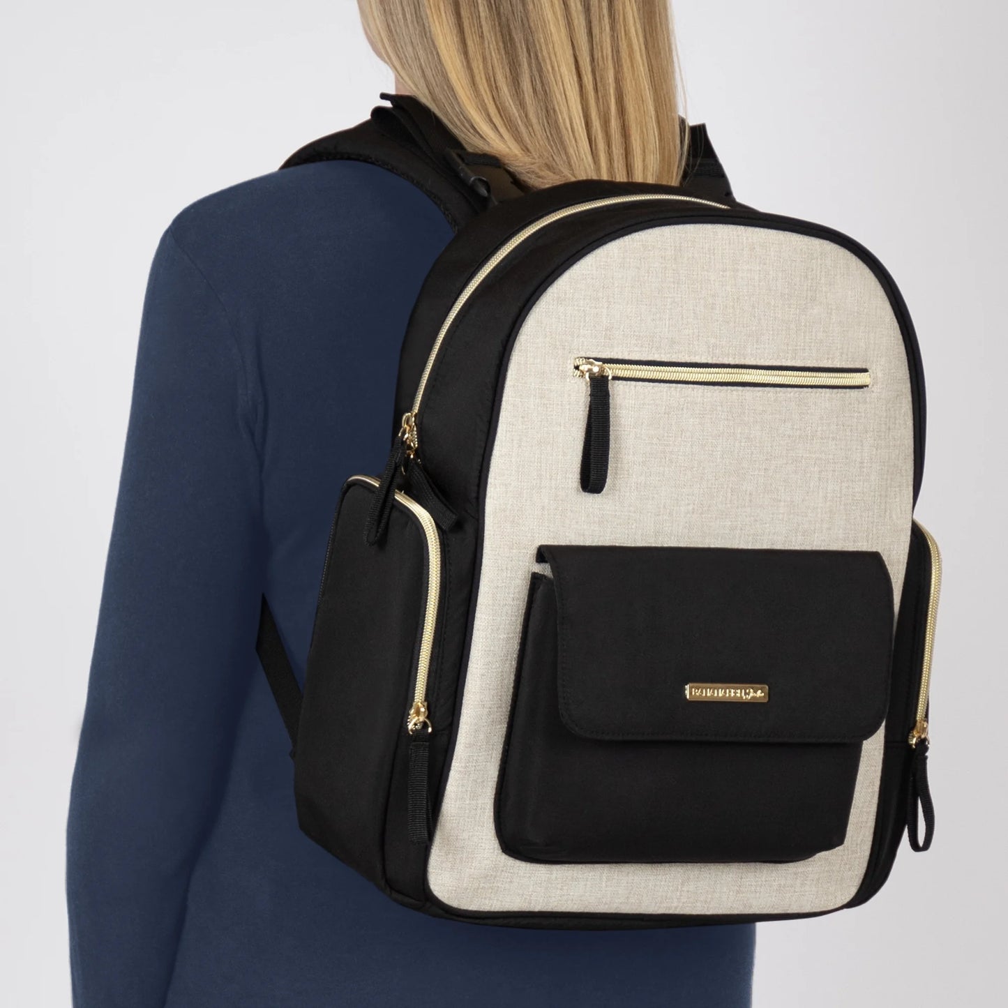 Linen Back Pack Diaper Bag, Infant/Toddler